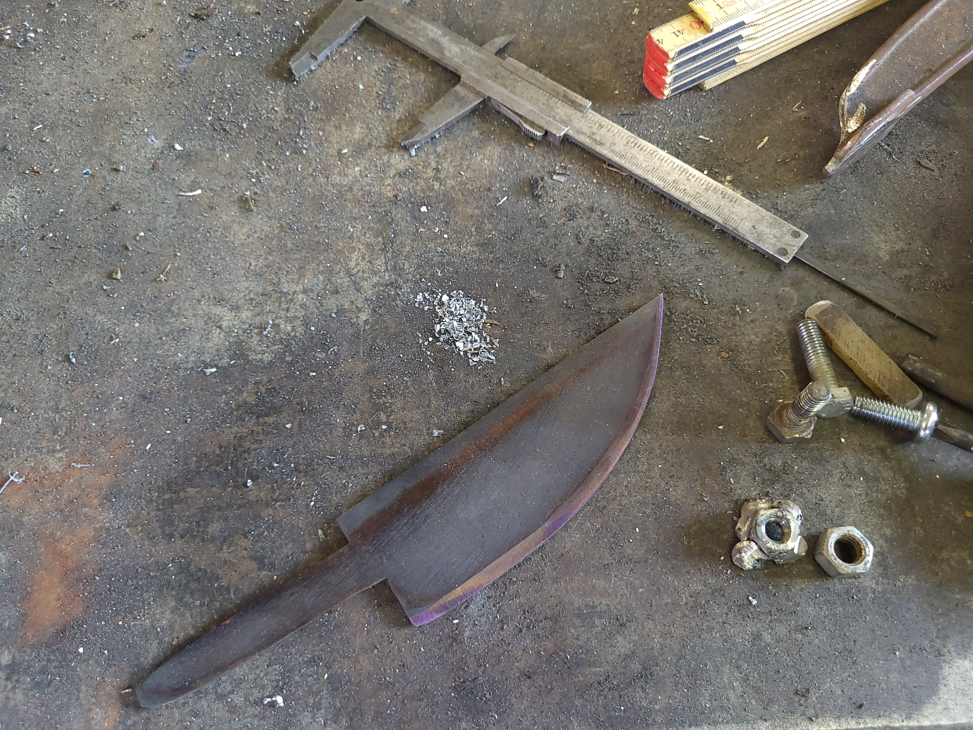 Vise on the workbench